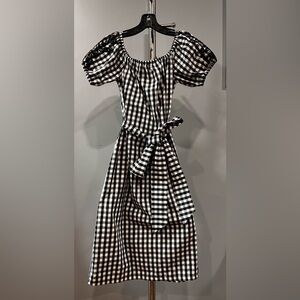 Who What Wear black and white gingham dress size small